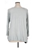 Jennifer Lopez Gray Long Sleeve Blouse Size 1X - photo 2