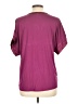 DR2 100% Polyester Purple Short Sleeve Blouse Size L - photo 2
