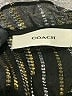 Coach 100% Polyester Metallic Black Cocktail Dress Size 6 - photo 4