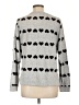 Lucky Brand Hearts Silver Pullover Sweater Size L - photo 2