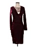 Love J Burgundy Cocktail Dress Size M - photo 1