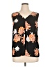 Daniel Rainn 100% Polyester Floral Black Sleeveless Blouse Size XL - photo 1