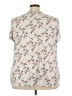 Lane Bryant Floral Ivory Short Sleeve Henley Size 26 - 28 Plus - photo 2