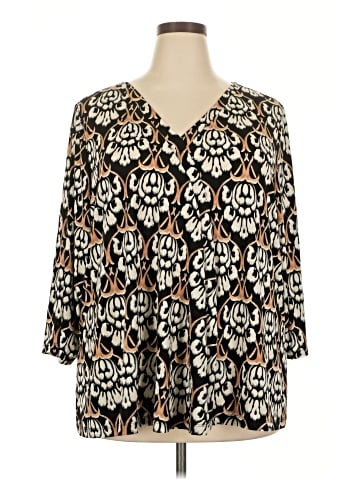 Lane Bryant 3/4 Sleeve T-Shirt (view 1)