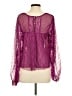 Free People 100% Polyester Purple 3/4 Sleeve Blouse Size S - photo 2