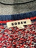 Boden 100% Cotton Tweed Red Cardigan Size M - photo 7