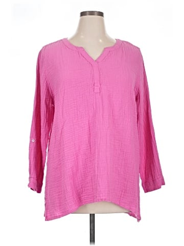 Susan Graver 3/4 Sleeve Blouse (view 1)
