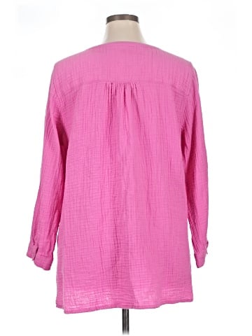 Susan Graver 3/4 Sleeve Blouse (view 2)