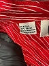 Josephine 100% Rayon Stripes Red Short Sleeve Blouse Size 8 - photo 8