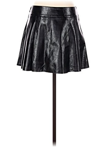 MNG Faux Leather Skirt (view 2)