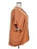Industry 100% Polyester Brown Short Sleeve Blouse Size 2X - photo 4