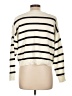 Shein 100% Acrylic Stripes Ivory Pullover Sweater Size L - photo 2