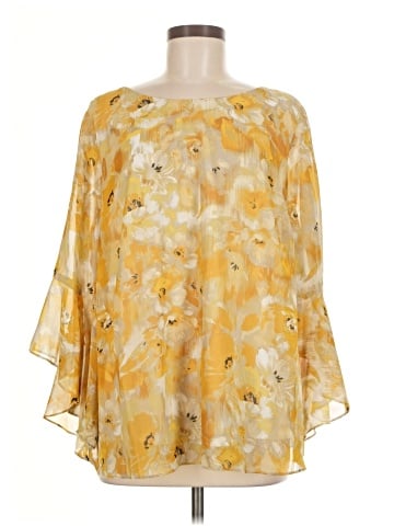 Kasper 3/4 Sleeve Blouse (view 1)