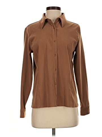 Petite Sophisticate Long Sleeve Polo (view 1)