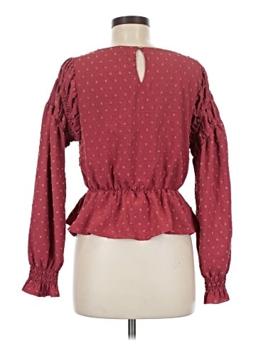 Peach Love Long Sleeve Blouse (view 2)