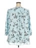 Kaari Blue 100% Polyester Blue 3/4 Sleeve Blouse Size 3X - photo 2