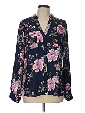 Candie's Long Sleeve Blouse (view 1)