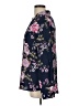Candie's Floral Blue Long Sleeve Blouse Size L - photo 5