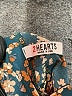 2 Hearts 100% Polyester Floral Teal 3/4 Sleeve Blouse Size M - photo 7