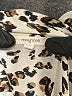 Maurices 100% Polyester Animal Print Ivory Long Sleeve Blouse Size L - photo 7