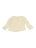 H&M 100% Cotton Ivory Long Sleeve Top 6-9 MO / 9 MO - photo 1