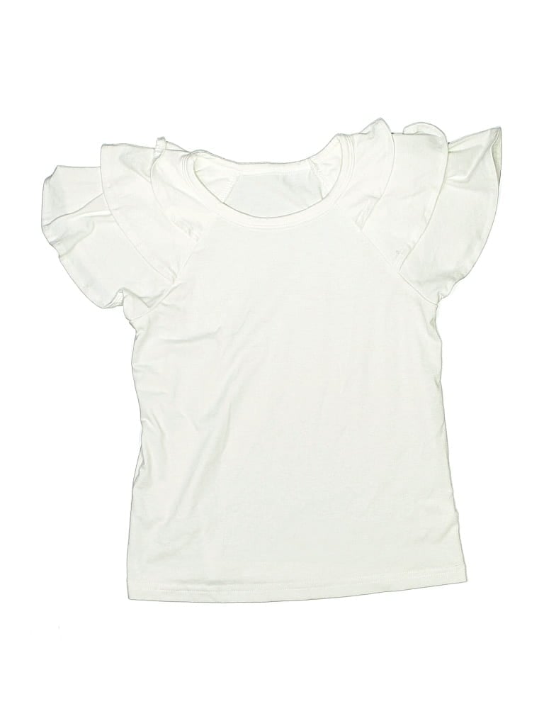 Pre-owned Unbranded Kids' Short Sleeve T-shirt In Ivory