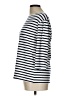 Unbranded Stripes Silver 3/4 Sleeve Top Size L - photo 5