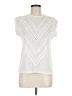 Lumiere White Short Sleeve Top Size M - photo 1