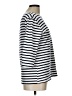 Unbranded Stripes Silver 3/4 Sleeve Top Size L - photo 4