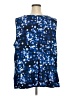 Unbranded Blue Sleeveless Blouse Size 3X - photo 2