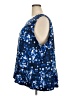 Unbranded Blue Sleeveless Blouse Size 3X - photo 5