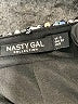 Nasty Gal Inc. 100% Polyester Metallic Silver Casual Pants Size 0 - photo 4