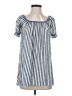 Max Studio Blue Short Sleeve Blouse Size S - photo 1