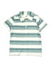 Unbranded Stripes Teal Short Sleeve Button-Down Shirt Size 120 cm / US 6X - photo 1