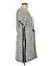 Maje 100% Polyester Tweed Gray Casual Dress Size 10 - photo 4