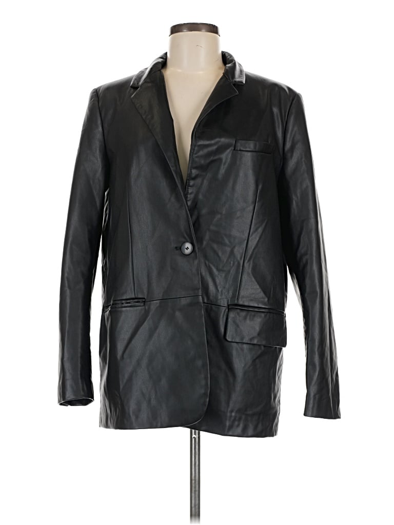 Pre-owned Zara Blazer Jacket In Black