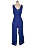 Leith 100% Rayon Solid Blue Jumpsuit Size S - photo 1