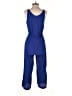 Leith 100% Rayon Solid Blue Jumpsuit Size S - photo 2