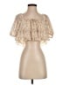 Storia 100% Polyester Tan Short Sleeve Blouse Size S - photo 1