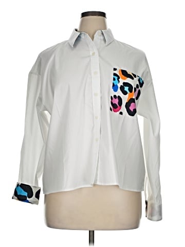Foxcroft Long Sleeve Button-Down Shirt (view 1)
