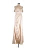 Unbranded 100% Polyester Ivory Cocktail Dress Size 14 - photo 1