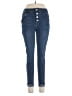 Shein Solid Blue Jeans Size L - photo 1