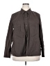 Lane Bryant Gray Long Sleeve Button-Down Shirt Size 20 - photo 1