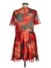 Rebecca Minkoff 100% Polyester Tropical Red Casual Dress Size 8 - photo 2