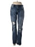 Zara Basic Hearts Blue Jeans Size 2 - photo 1