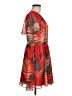 Rebecca Minkoff 100% Polyester Tropical Red Casual Dress Size 8 - photo 4