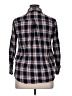 Amaryllis 100% Cotton Plaid Black Long Sleeve Button-Down Shirt Size XL - photo 2