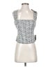 Lulus Silver Black Sleeveless Blouse Size S - photo 1