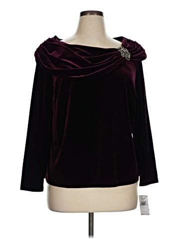 Alex Evenings Long Sleeve Top (view 1)