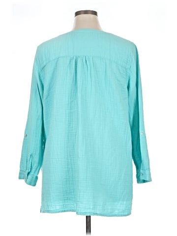Susan Graver 3/4 Sleeve Blouse (view 2)